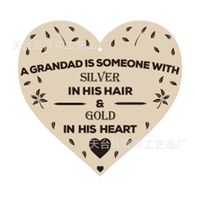 40 estilos 100mm amor madera chip colgante DIY madera colgante 1 paquete