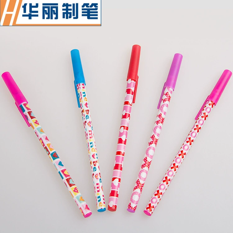 Новая популярная шариковая ручка с тягой, подарочная ручка с гладким письмом, 1,0, пуля, медная головка, экспортный узор, индивидуальный заказ