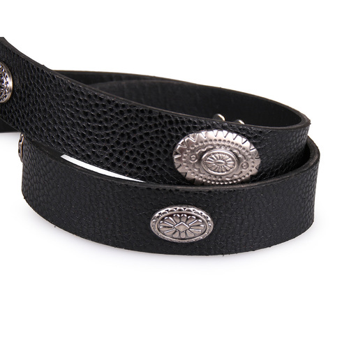 Cross-border exclusive for Europe and America, retro carved accessories, women's versatile fine lychee-patterned leather belt, Kamen Rider belt