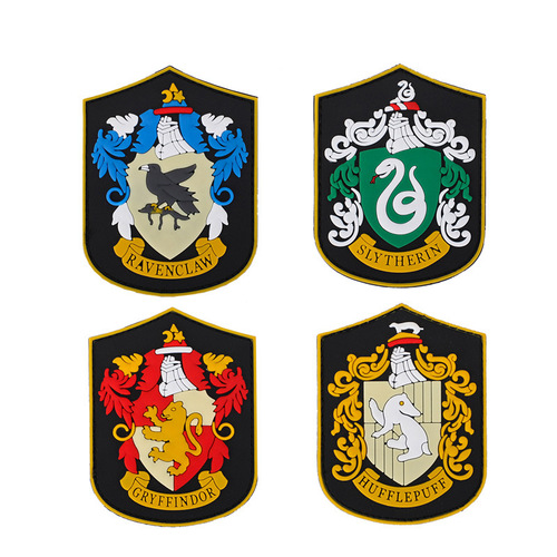 Amazon eBay exposed supply Harry Potter four houses badges PVC arm badge Velcro patch badge