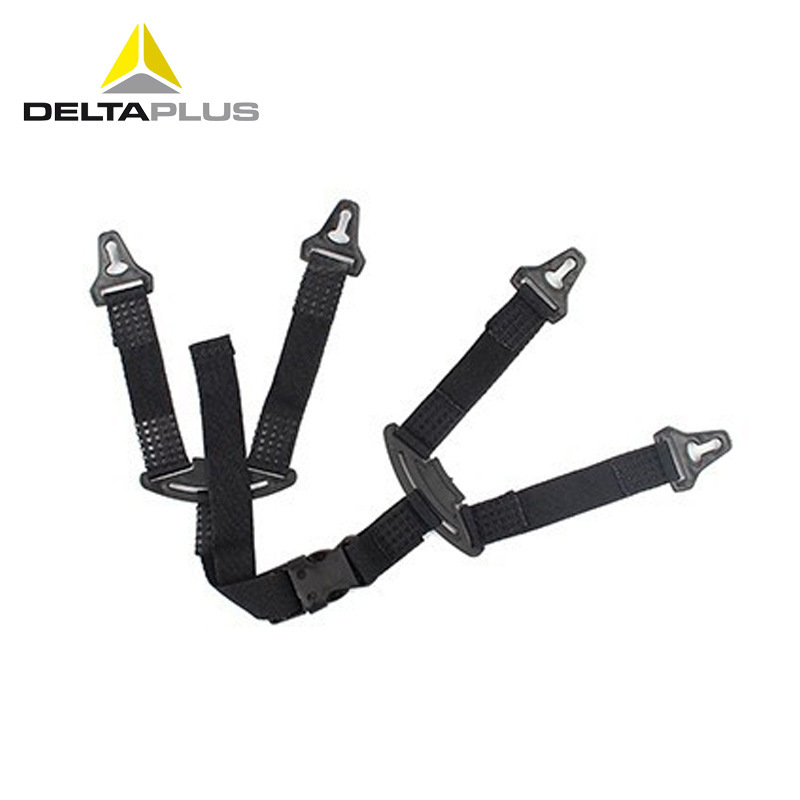 代尔塔 102015 四点式Y型带保护托 可调节弹性下颚带