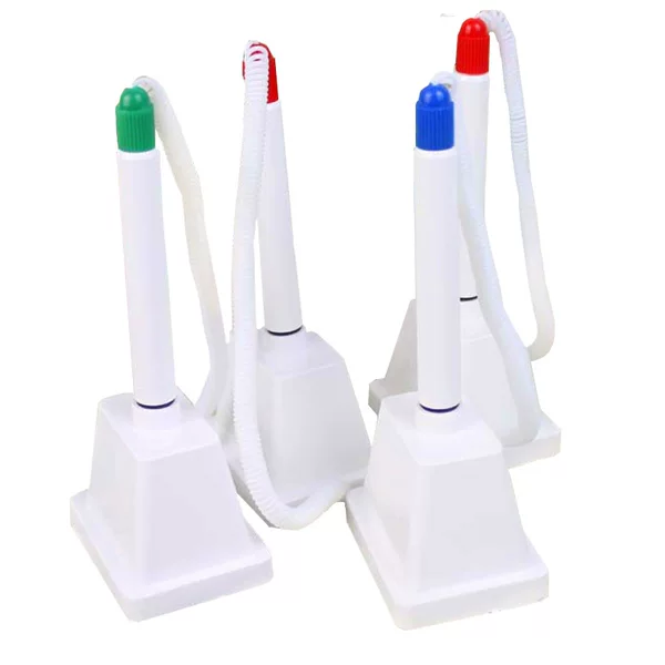 Desk Pen Gel Pen Counter Desktop Paste Fixed Band Rope Gel Pen Bank Black Signature 005