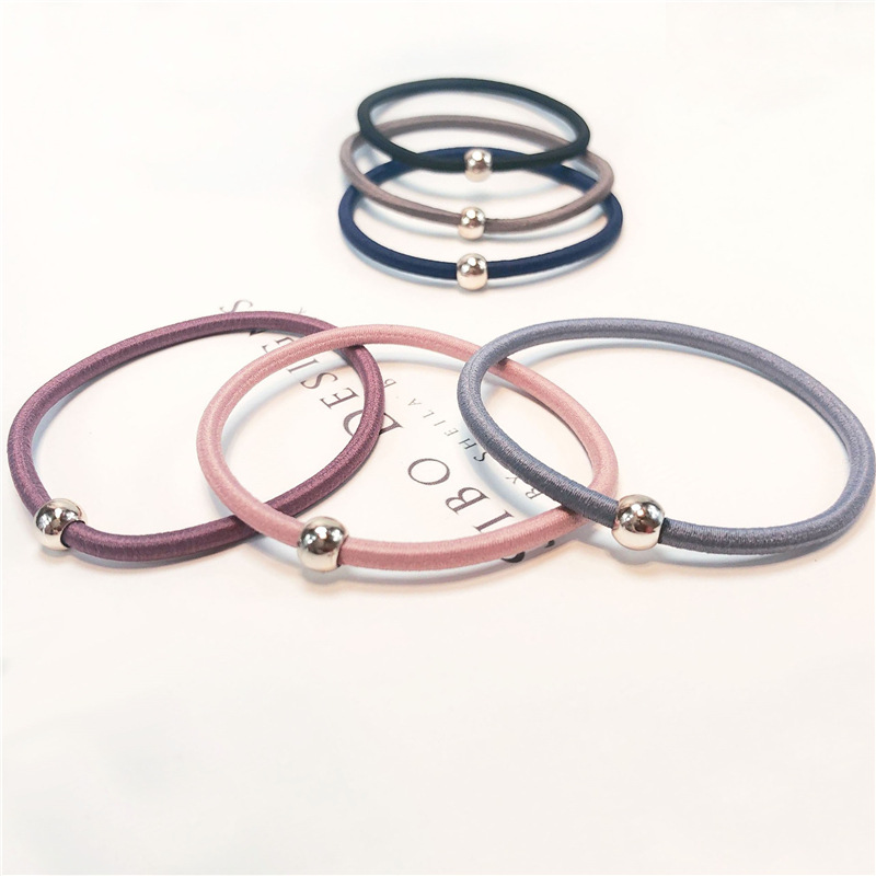 versión japonesa y coreana simple pequeña perla de oro de alta elasticidad banda de goma cuerda de cabeza red red isn adorable atado cuerda de cabello adornos para mujeres