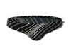 09 Black oblique white strip