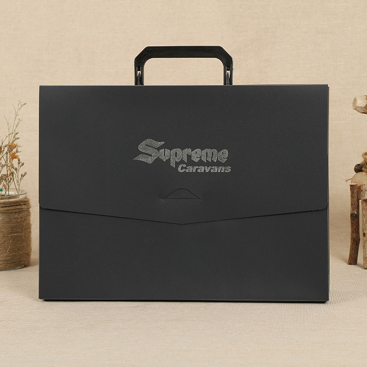 厂家供应 PVC包装盒 高档黑色磨砂pvc包装盒子 pet手提式胶盒