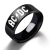 Ring stainless steel, men's accessory, punk style, simple and elegant design