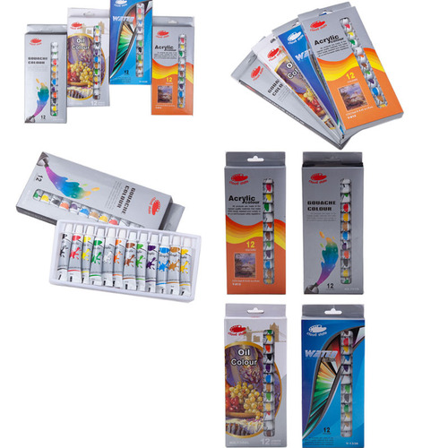 12 colors/12ml paint set acrylic oil painting watercolor gouache DIY sketching painting art paint box