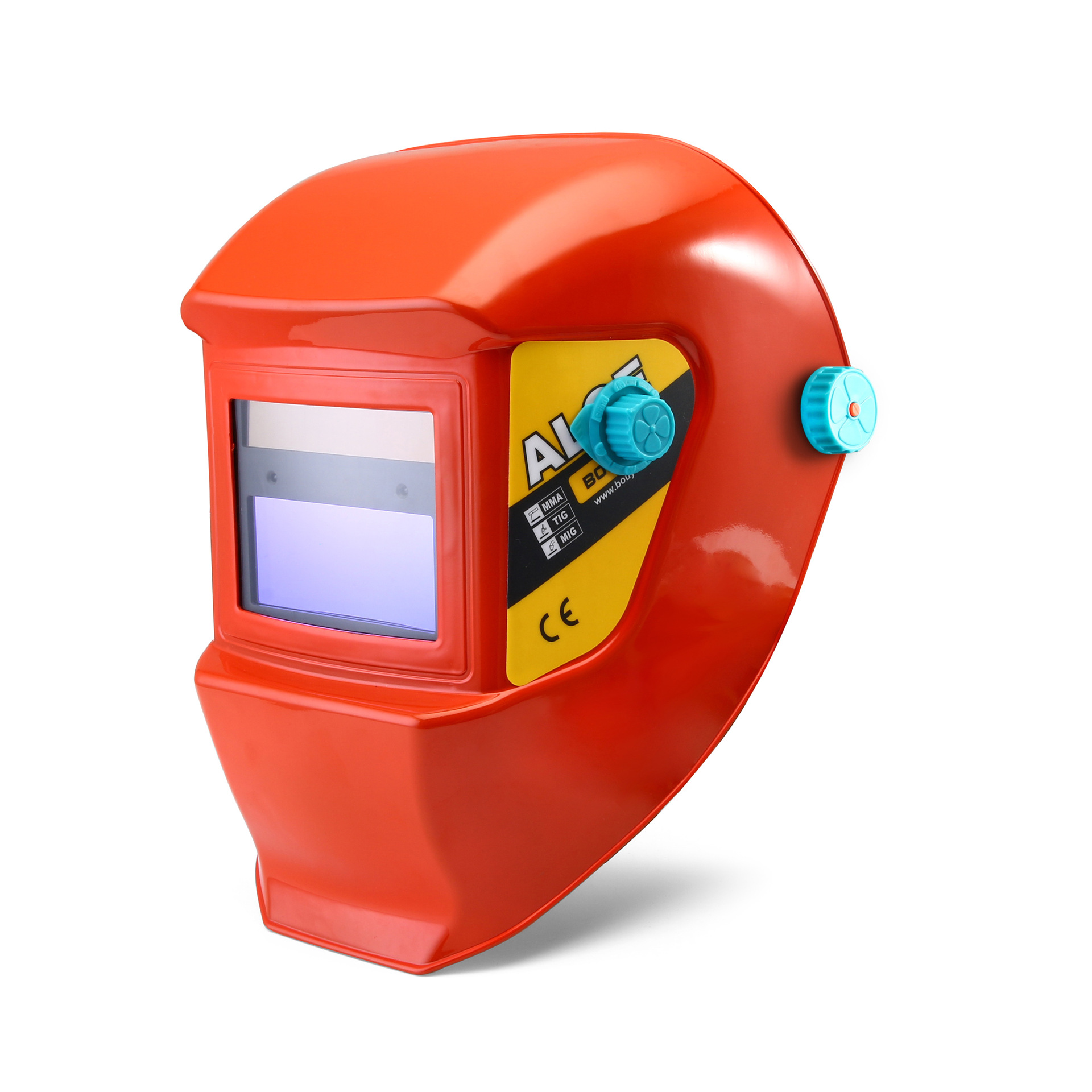 厂家直销防飞溅头戴式防强光PP太阳能自动变光焊接面罩ALOE 436E