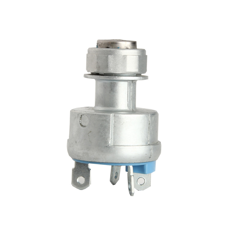挖掘机四线点火开关E320C9G-7641电动门锁头启动四线点火开关机械