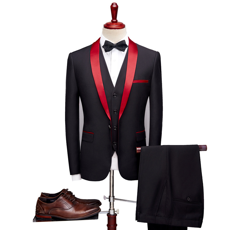 Men's business suits men wedding Dress Suit Set三件套-P190