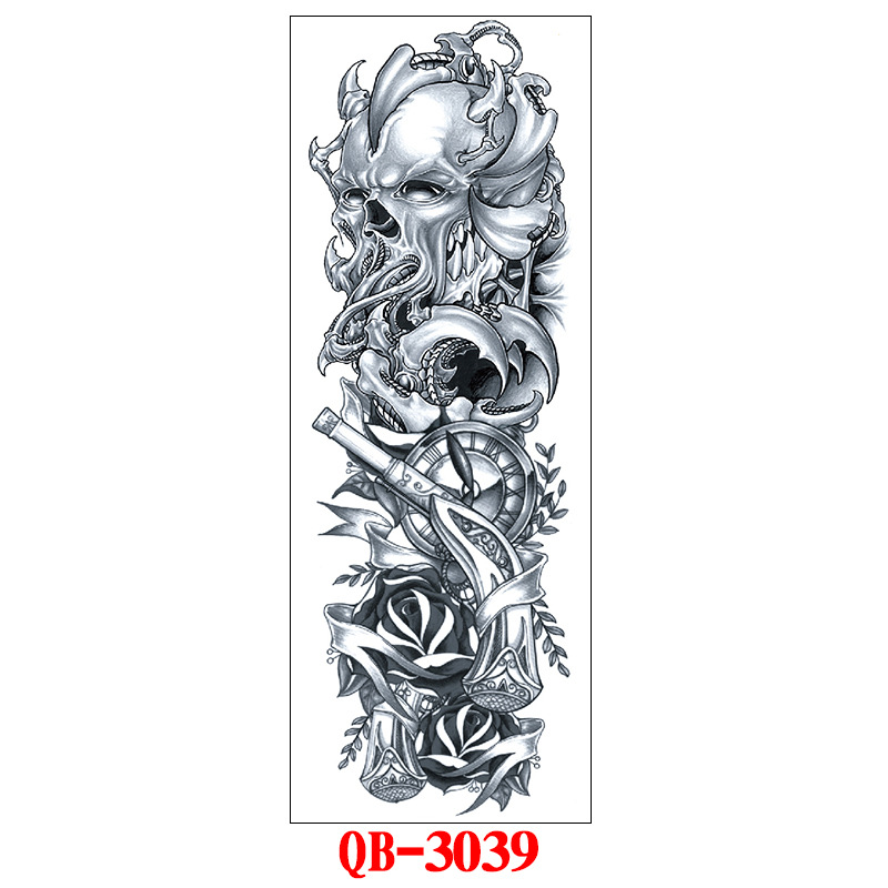 Suministro directo de fábrica pegatinas de tatuaje de brazo completo imagen grande tatuaje pegatinas flor brazo tatuaje pegatinas tatuaje