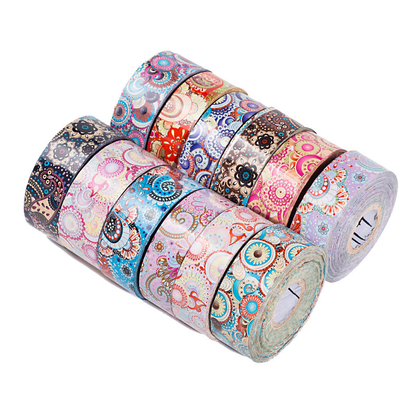 Princesa láser estrellado cielo papel 2,5*100cm10 color traje de uñas arte estrellado cielo caramelo uñas arte papel de transferencia de cielo estrellado