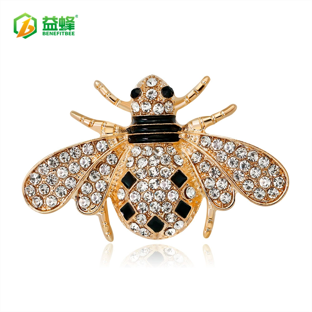 Европейская и американская трансграничная электронная коммерция, Горячая продажа, брошь в виде пчел, одежда, простая Брошь со стразами, унисекс, булавка для корсажа