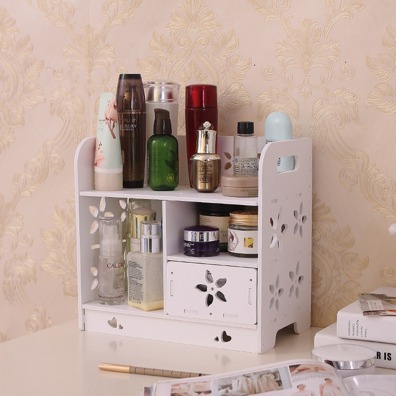 Cajón caja de almacenamiento de cosméticos tocador de almacenamiento rack de baño caja de almacenamiento simple