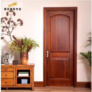Walnut Red Oak Wooden Door Factory Room Living Room Bedroom Door Full Solid Wood Complete Set Can Be Ordered Silent