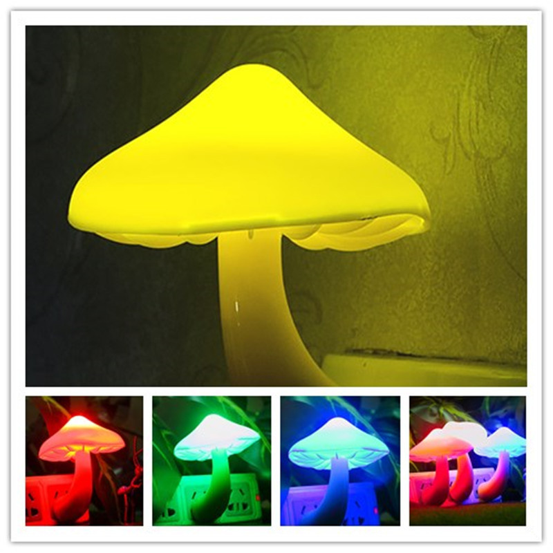 Light control mushroom night light yellow led light sensor bedside light led light colorful mushroom light cross-border supply Light control mushroom night light yellow led light sensor bedside light led light colorful mushroom light cross-border supply