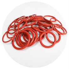 现货高回弹力硅胶圈 液压缸用密封圈 耐磨损红色硅胶圈 o型密封圈