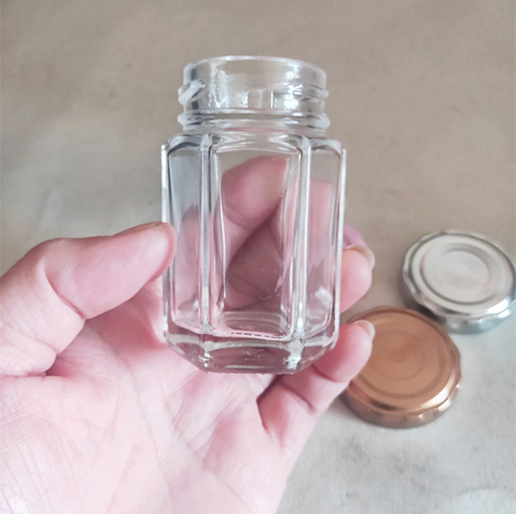 厂家现货供应40毫升六棱晶白高档燕窝瓶耐高温可丝印logo欢迎新老