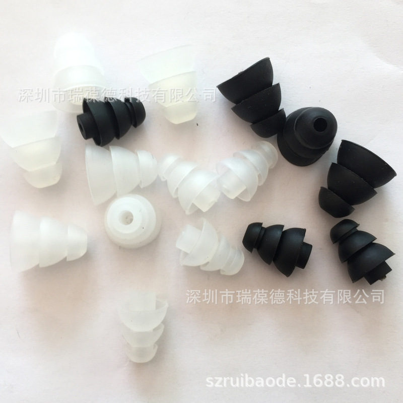 Three-layer earphone case multi-three-section earphone silicone case suitable for magic sound shuerjieshi in-ear earphone ear cap