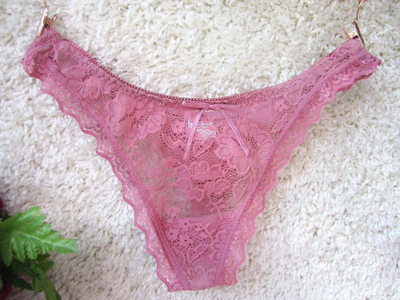 Ropa interior transpirable transparente de encaje caliente de las mujeres de cintura media T de las mujeres pantalones Tanga pantalones de las mujeres cabeza