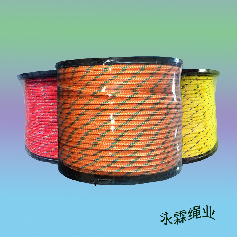 厂家批发双层精编非洲鼓绳 户外DIY晾衣绳子 高密度降落伞绳
