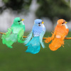 Simulation feather bird home green plantation garden craft green decoration craft foam fake bird ornament pendant