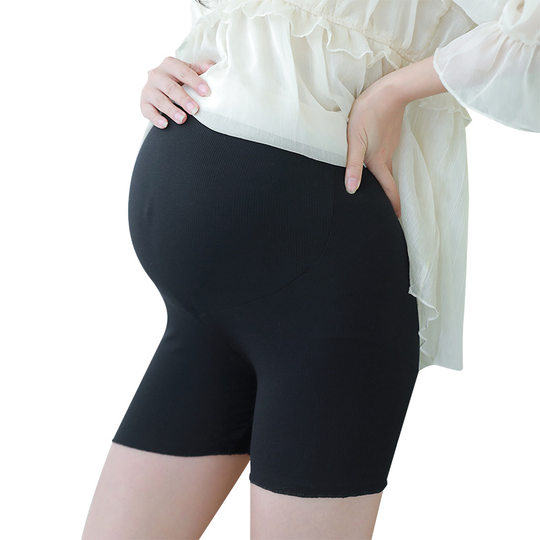 New Maternity Wear Thread Cotton Three-point Safety Pants Anti-light Pregnant Women's Pants Summer Thin Belly-supporting Pregnant Women's Shorts