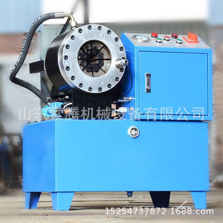 加工胶管设备 加工胶管头部 扣压 缩管 缩管头胶管扣压机