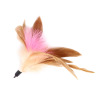 Factory wholesale explosive cat stick replaced the head teasing cat stick feathers replace the head pearl big bird boss teasing cat stick accessories