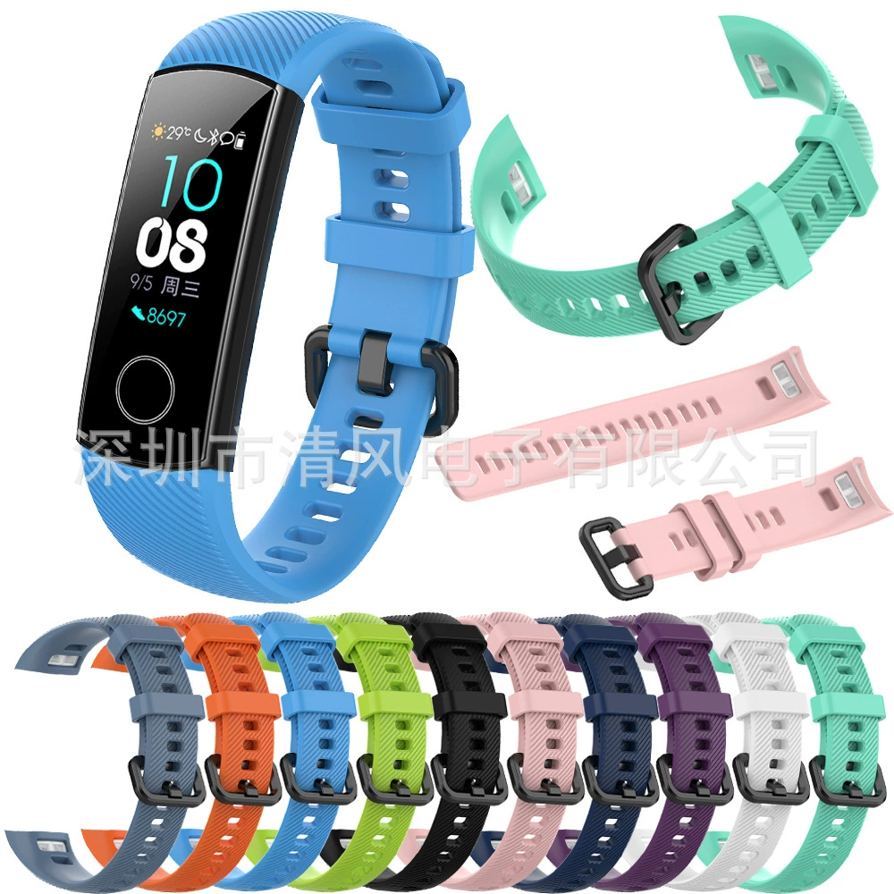 Подходит для Huawei Honor Band 5, ремешок для часов Honor 4, универсальный резиновый ремешок, сменный ремешок для часов
