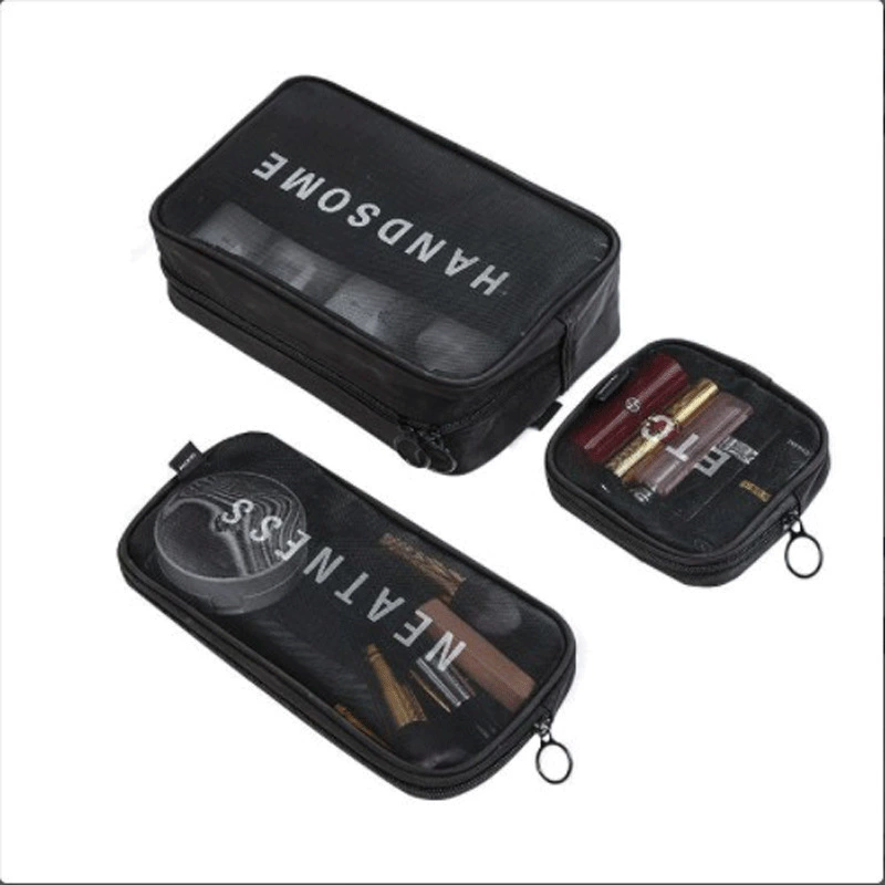 Органайзер bag travel pouch, дышащая сетка сверху, молния, маленький/средний/большой, мультицвет