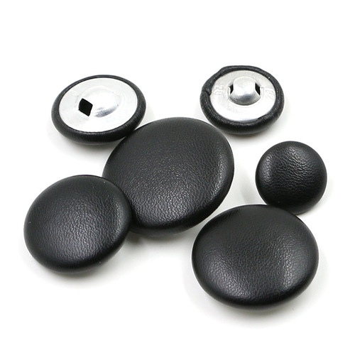 High-end leather dark eye bag buttons, sofa soft bag buttons, high-end leather casual windbreaker buttons