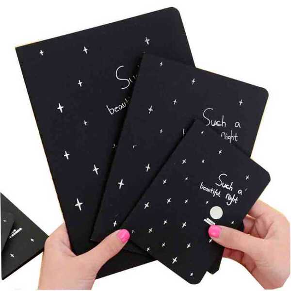 Creative Album Commemorative Album Notepad Blank Black Cardboard Inner ...