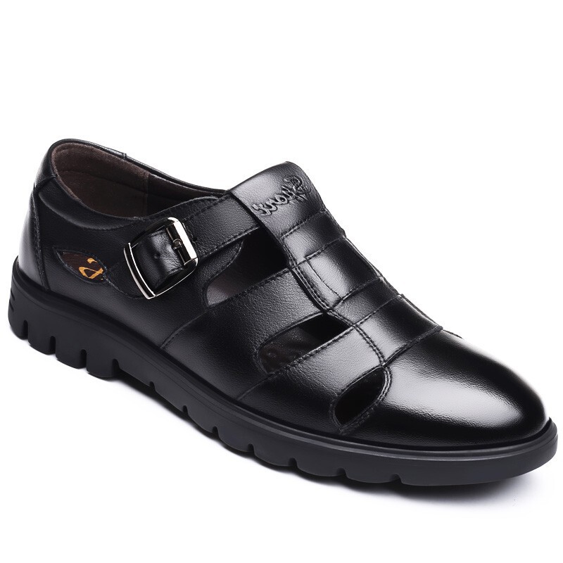 Summer Men's Hollow Leather Shoes Breathable Hole Shoes Dad Shoes Business Casual Leather Sandals Men's Shoes Summer Men's Hollow Leather Shoes Breathable Hole Shoes Dad Shoes Business Casual Leather Sandals Men's Shoes