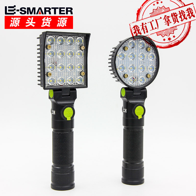 Linterna COB dedicada transfronteriza luz blanca luz roja luz azul luz USB recargable luz de trabajo linterna de camping