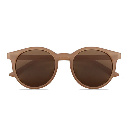  New Retro Sunglasses Fashion Trendy Small Round Frame Sunglasses Milk Brown Driving Sunglasses