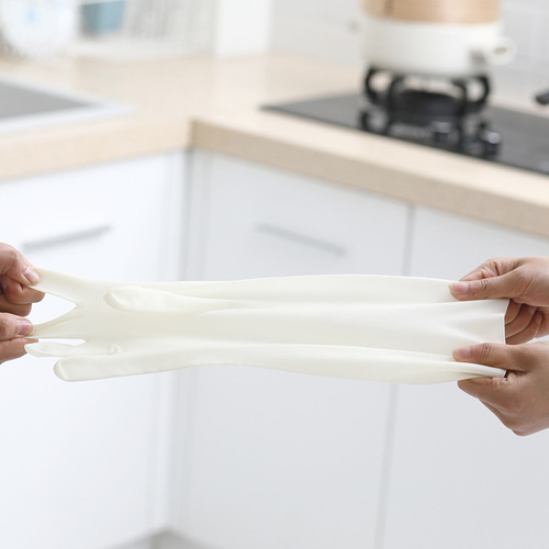 Cross-border exportable household cleaning and dishwashing nitrile gloves kitchen waterproof, durable and wear-resistant laundry gloves