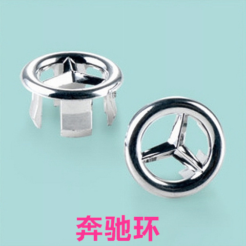 Washbasin overflow ring Pedestal basin basin decorative ring Overflow ring mesh Mercedes-Benz double-layer ring basin accessories