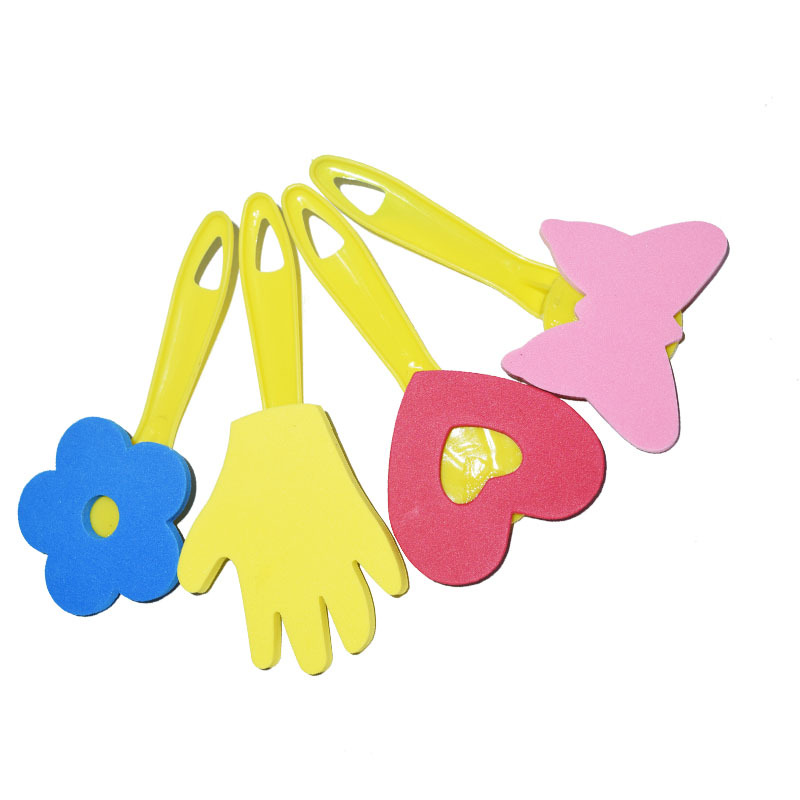 Kindergarten suministros de pintura para niños cepillo de rodillo cepillo de pintura cepillo de esponja espuma EVA frotar cepillo de esponja graffiti