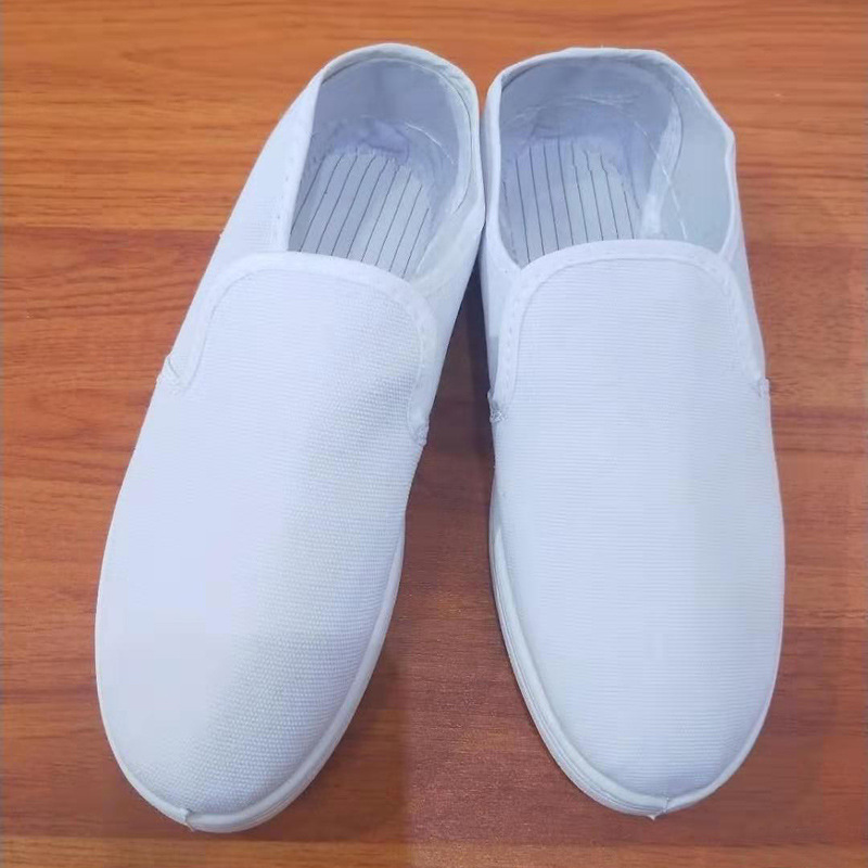 防静电无尘鞋洁净鞋中巾鞋PVC/PU帆布鞋车间鞋工鞋透气鞋无鞋带