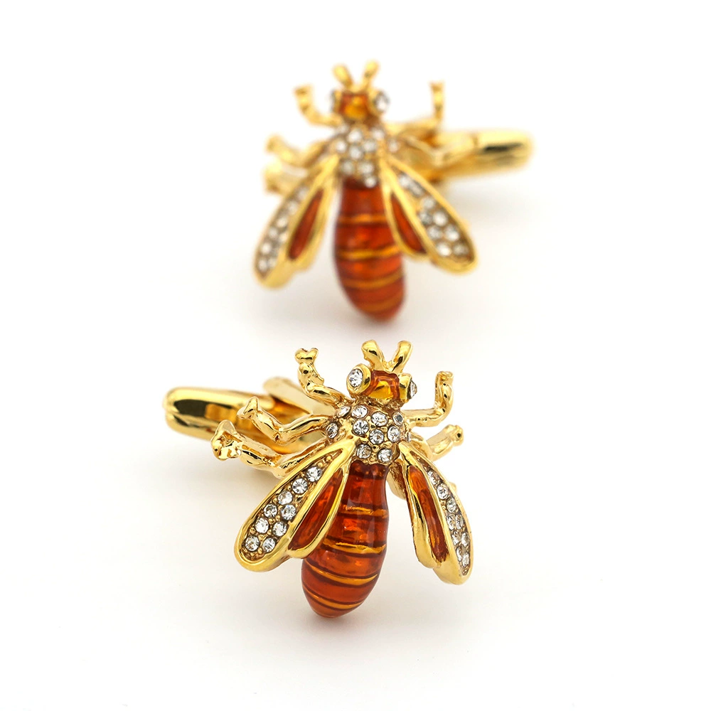 [优质金属铜法式cufflinks 动物蜜蜂造型袖扣个性潮男礼物外贸代购]