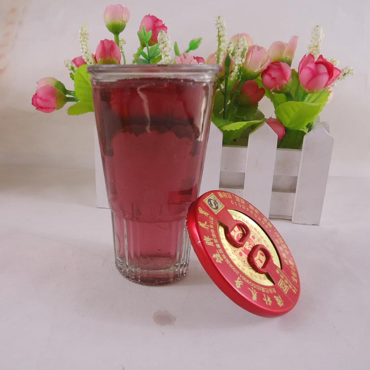 厂家直销压盖玻璃保健酒杯100ml 酒杯酒瓶口杯酒瓶加工