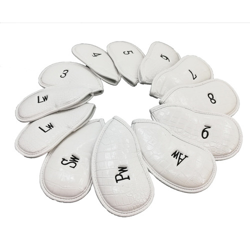 Manufacturer wholesale golf club hat cover crocodile pattern PU black and white iron hat cover cross-border exclusive for Amazon hot sale