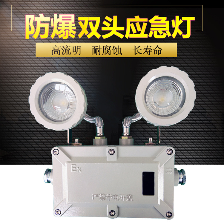 厂家直销防爆双头灯 LED消防照明应急防爆灯 LED防爆双头应急灯