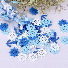 23.5*19*2mm 木质 船锚 船舵 船帆 皇冠挂件 3色 家居装饰创意款