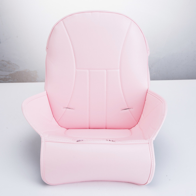 Cojín de silla de comedor para niños cojín de cuero de la silla de comedor cojín de esponja compuesto de PU accesorios de silla de comedor rueda universal