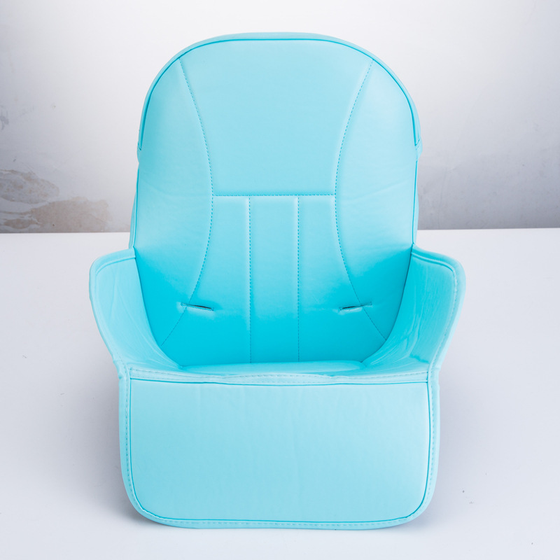 Cojín de silla de comedor para niños cojín de cuero de la silla de comedor cojín de esponja compuesto de PU accesorios de silla de comedor rueda universal