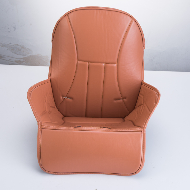 Cojín de silla de comedor para niños cojín de cuero de la silla de comedor cojín de esponja compuesto de PU accesorios de silla de comedor rueda universal