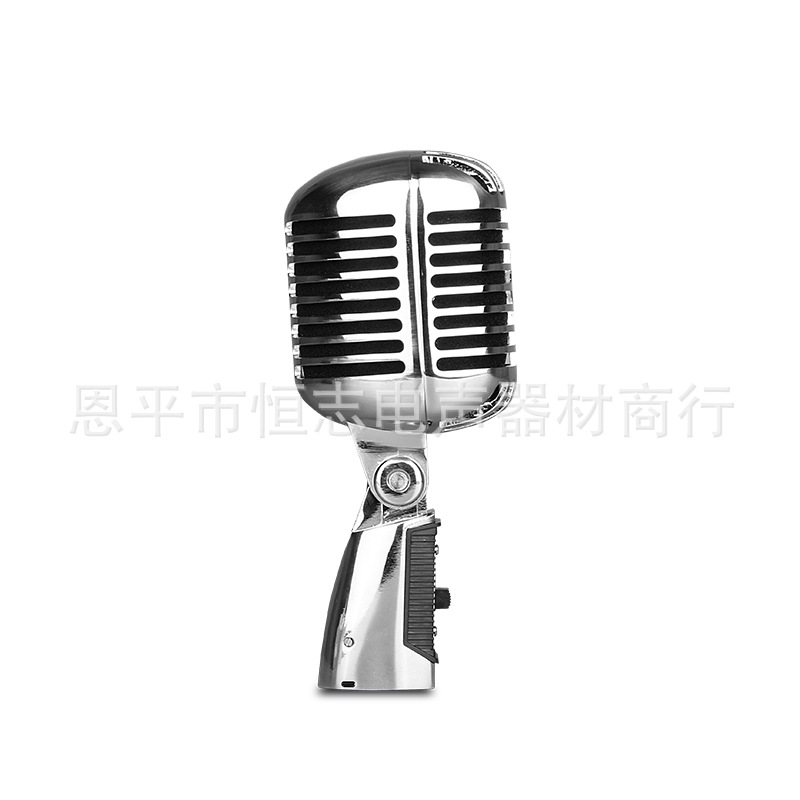 Dynamic Coil Microphone Retro Classical Microphone Stage Performance Antique Microphone KTV Jazz Mai Metal