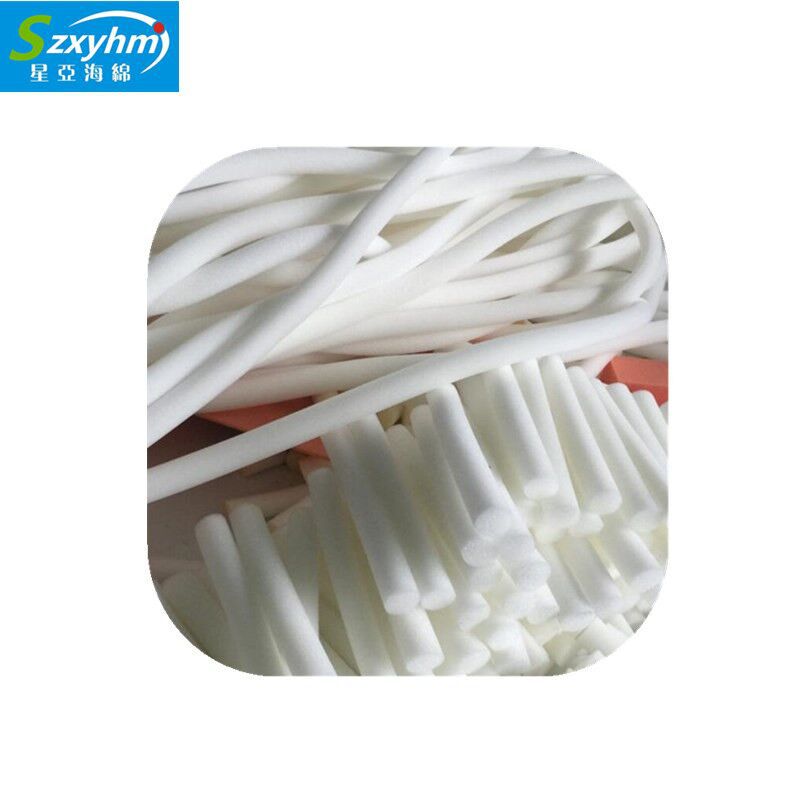 供应衬垫卷边高弹性海绵圆柱帽子包边环保海绵柱细孔径软性海绵柱